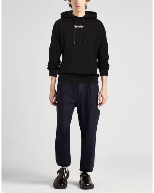 DISCLAIMER Black Sweatshirt Cotton for men