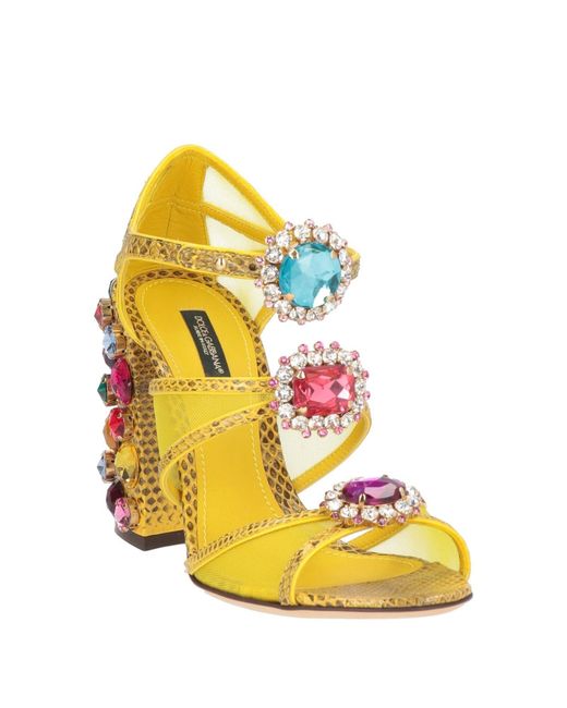 Dolce & Gabbana Yellow Sandals