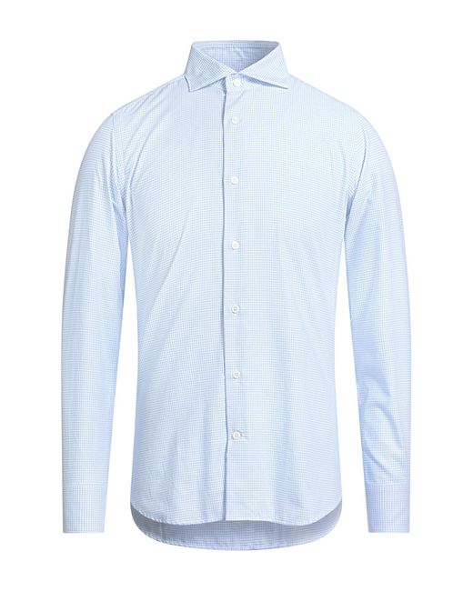 Caliban Blue Shirt Cotton for men