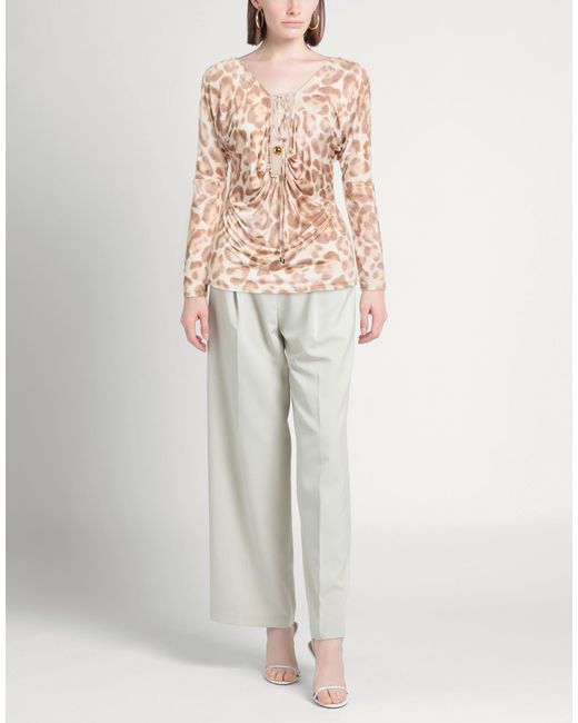 SIMONA CORSELLINI Pink Top Polyester, Elastane