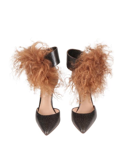 Casadei Brown Dark Sandals Wool