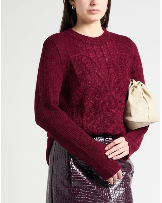 Alberta Ferretti Red Sweater Mohair Wool, Polyamide, Virgin Wool