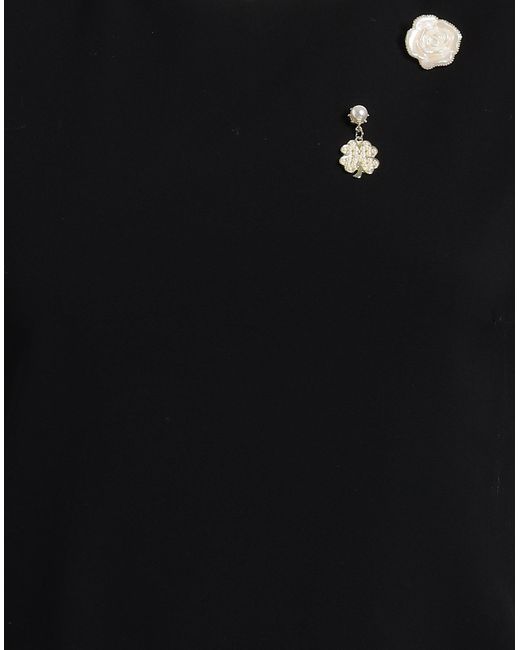 Motel Black Mini Dress Polyester, Viscose, Elastane, Polyamide