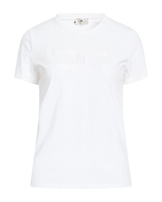 Elisabetta Franchi White T-Shirt Cotton
