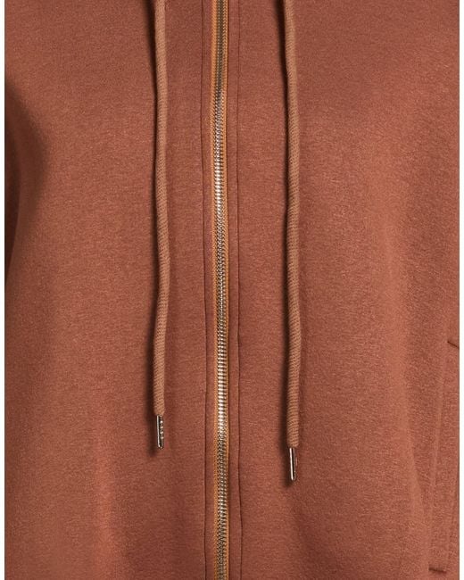 Haveone Brown Sweatshirt Polyester, Elastane