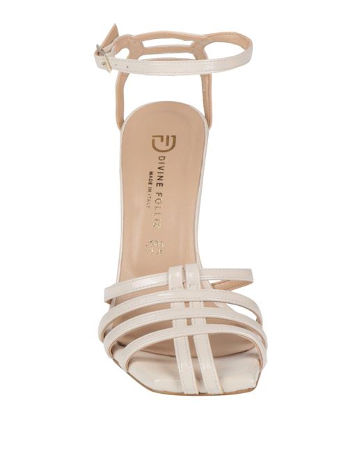 Divine Follie Natural Sandals Textile Fibers