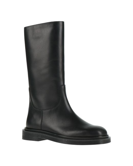 The Row Black Boot Leather