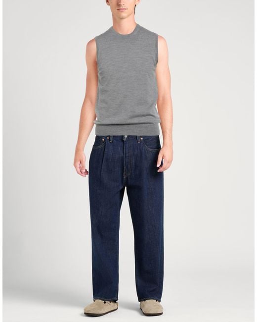 Alpha Studio Gray Sweater Merino Wool for men