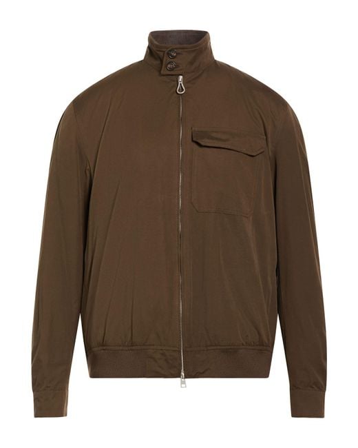 Paltò Brown Arturo Cor Jacket Cotton, Polyester, Polyamide, Elastane for men