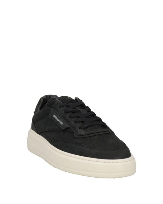 COPENHAGEN Black Sneakers Leather, Textile Fibers for men