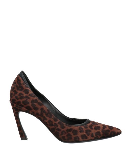 Free Lance Brown Pumps Leather