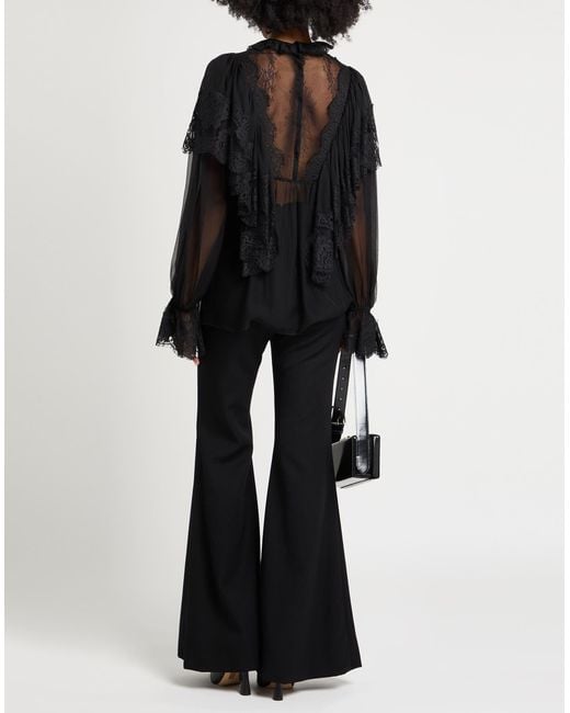 Dolce & Gabbana Black Top Viscose, Silk, Elastane