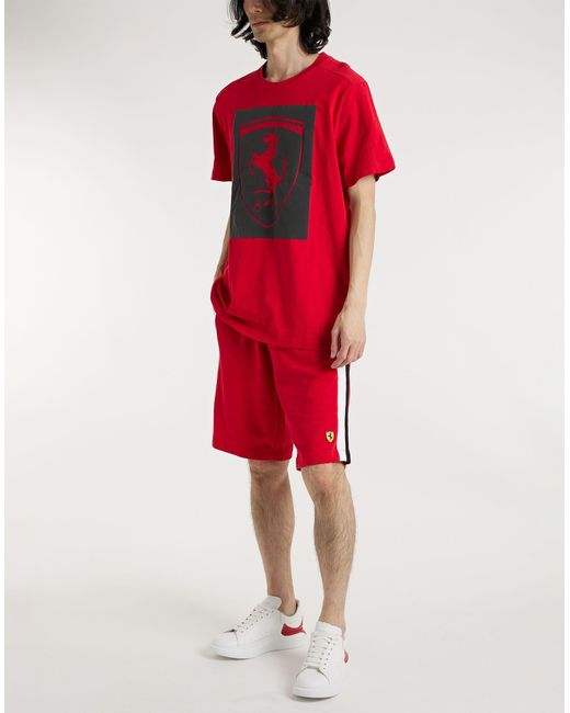 Ferrari Red Shorts & Bermuda Shorts for men