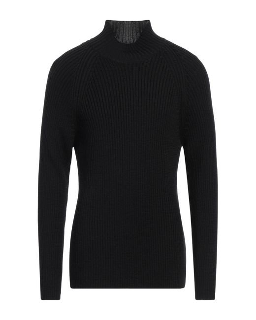 Emporio Armani Turtleneck Acrylic Wool in Black for Men Lyst