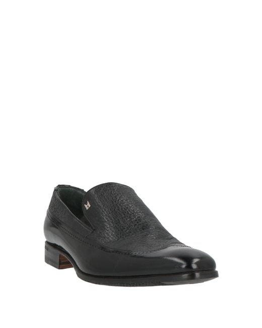 Moreschi Black Loafers Leather for men