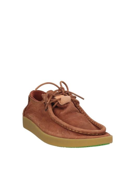 Satorisan Brown Camel Lace-Up Shoes Leather for men