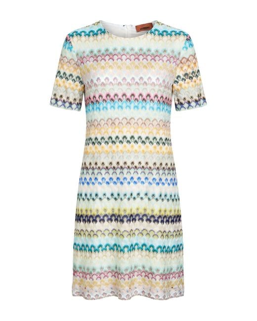 Missoni White Mini Dress Viscose