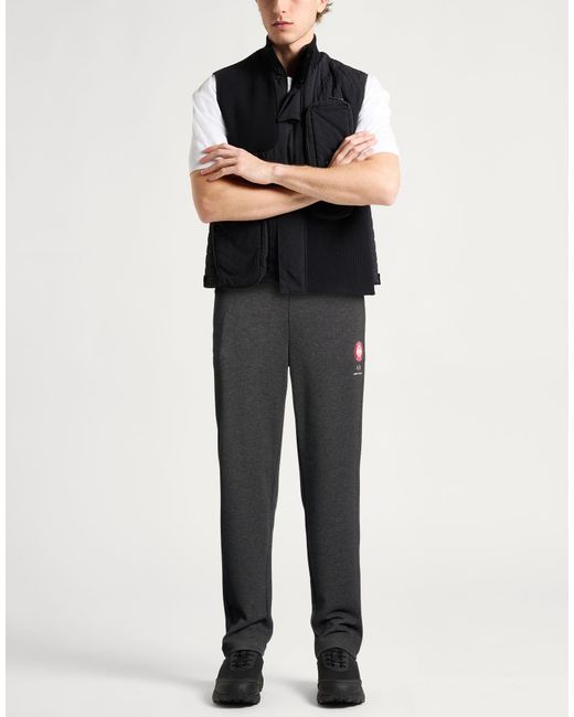 EA7 Gray Pants Cotton, Polyester for men