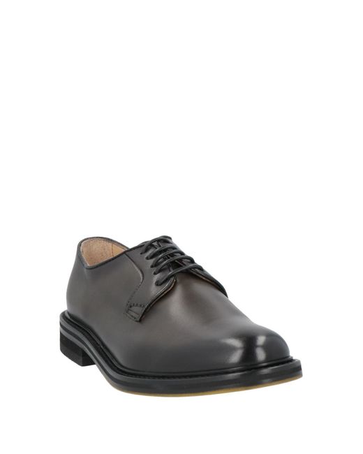 Doucal's Gray Lace-up Shoes