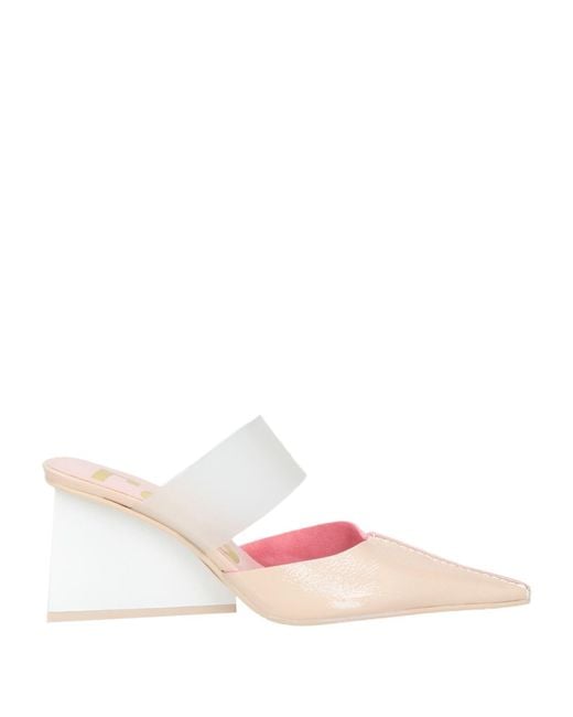 Ras Pink Mules & Clogs Leather