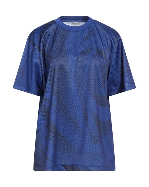 Burberry Blue T-Shirt Polyester, Polyamide, Elastane
