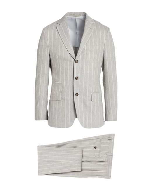Eleventy Gray Light Suit Wool, Cashmere, Elastane for men