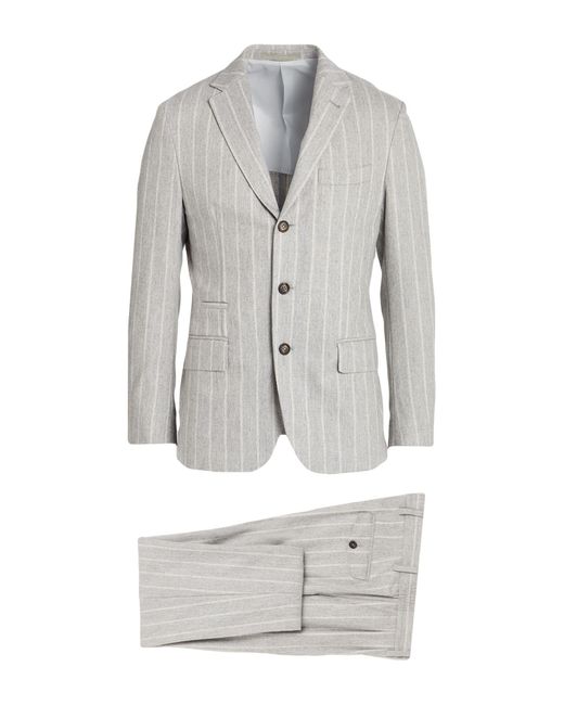Eleventy Gray Light Suit Wool, Cashmere, Elastane for men