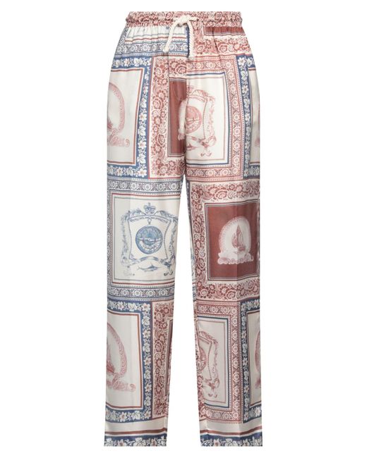 Paul & Joe White Pants Silk