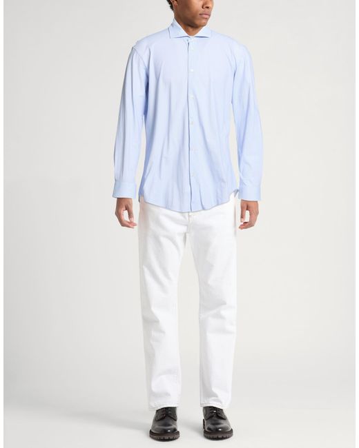 Brian Dales Blue Shirt Polyamide, Elastane for men
