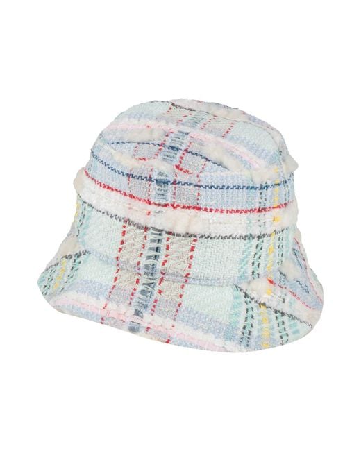 Thom Browne White Hat Synthetic Fibers, Cotton, Polyester, Virgin Wool, Wool
