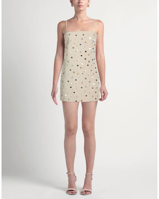 Isabelle Blanche Natural Mini Dress