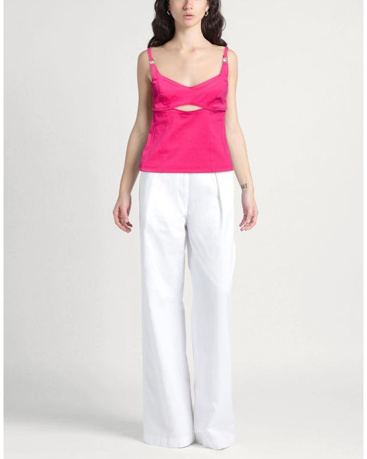 EUREKA by BABYLON Pink Fuchsia Top Viscose, Nylon, Elastane