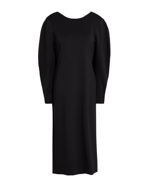 MEIMEIJ Black Midi Dress Polyester, Elastane