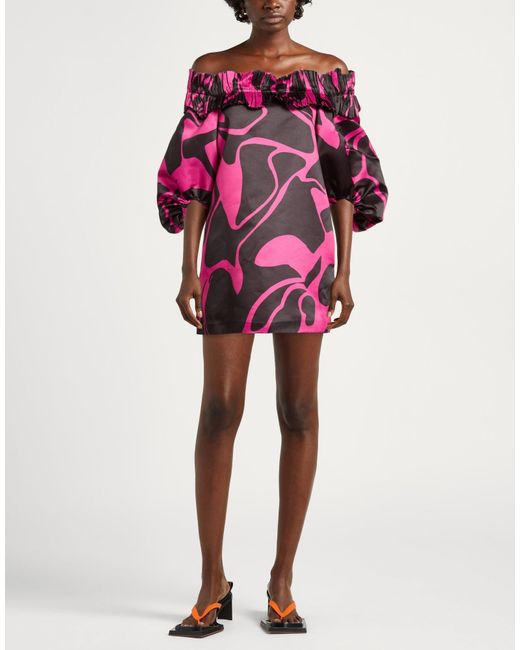 Suoli Pink Mini Dress Polyester