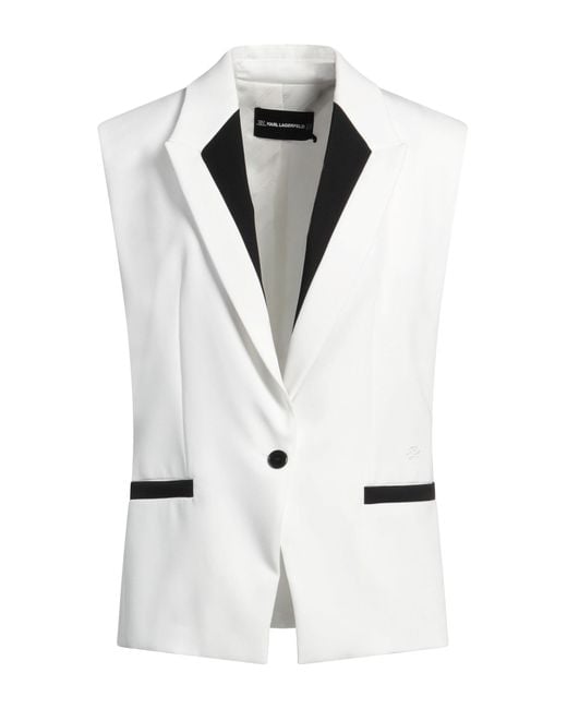 Karl Lagerfeld White Blazer