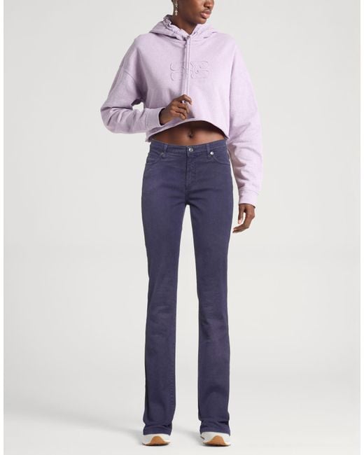 Angelo Marani Blue Pants Cotton, Elastane