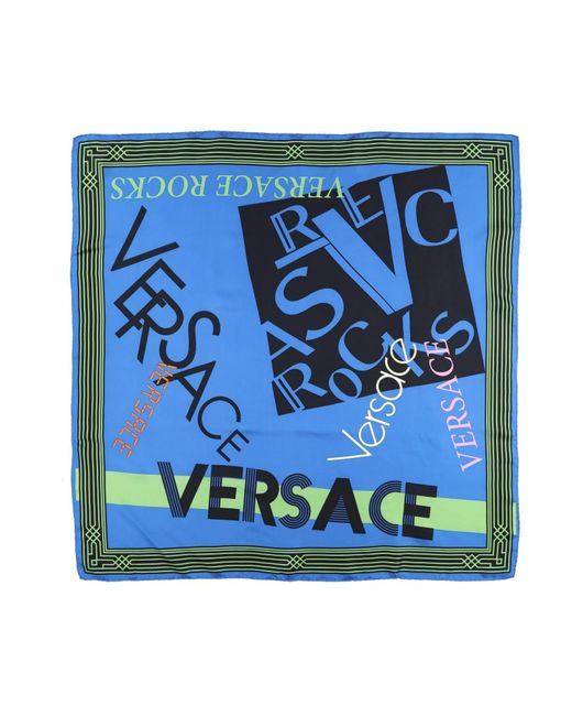 Versace Scarf in Blue | Lyst