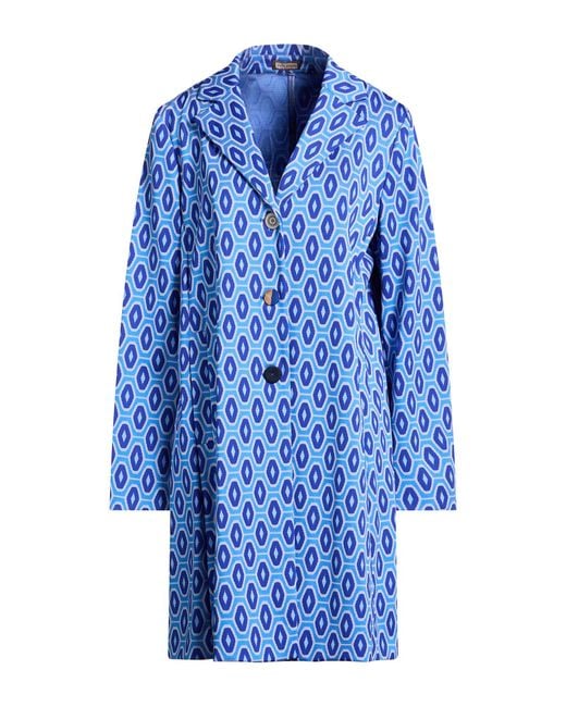 Maliparmi Blue Overcoats & Trench Coats