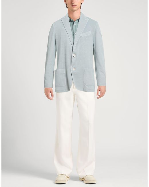 Circolo 1901 Blue Light Blazer Cotton, Elastane for men