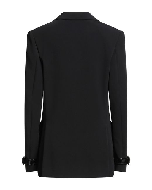 Moschino Black Blazer Viscose, Elastane, Polyester, Polyurethane Resin