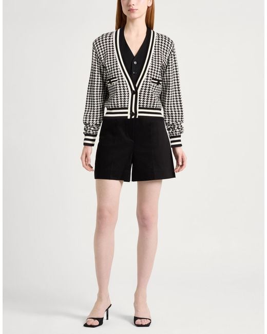 Gaelle Paris Black Cardigan Viscose, Acrylic, Elastane