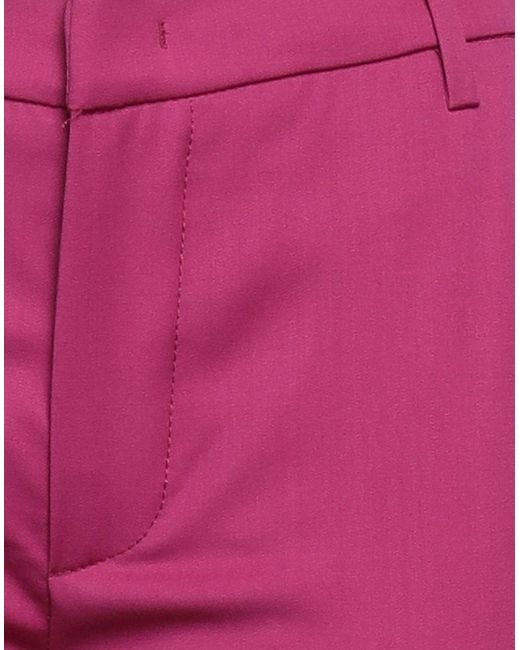 Dondup Purple Pants Virgin Wool, Elastane