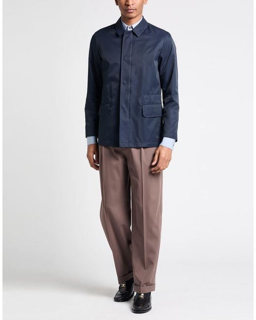 Boglioli Blue Midnight Jacket Cotton, Polyamide for men
