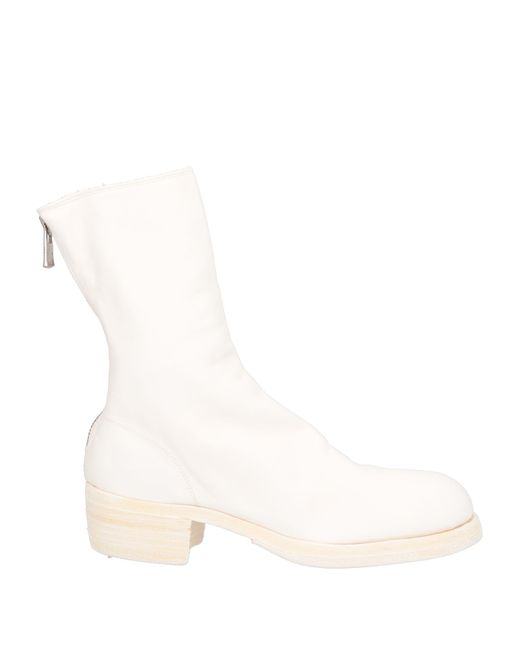 Guidi White Ankle Boots