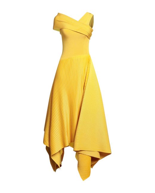 AZ FACTORY Yellow Midi Dress
