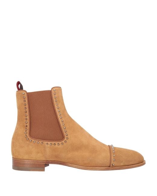 Christian Louboutin Brown Ankle Boots for men