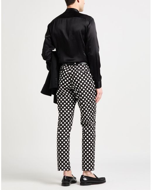 Dolce & Gabbana Black Pants Cotton, Elastane for men
