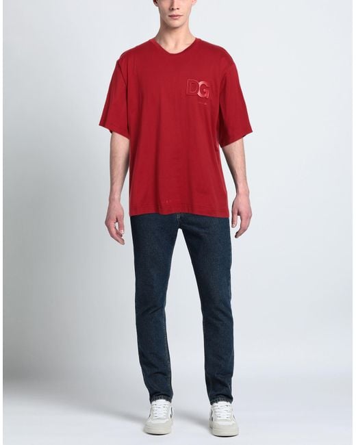 Dolce & Gabbana Red T-shirt for men