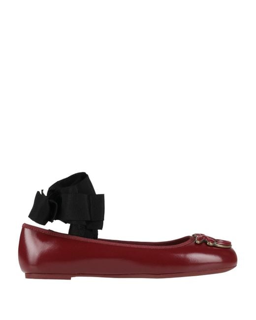 Pinko Red Ballet Flats