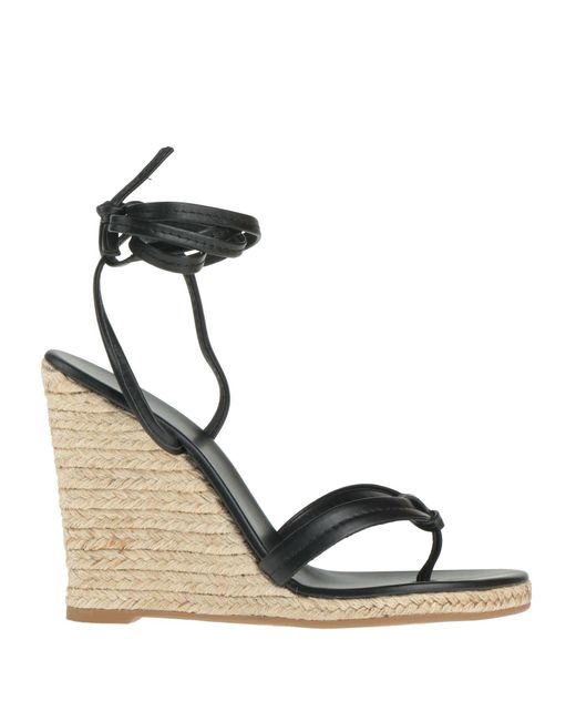 Le Silla Metallic Espadrilles Leather